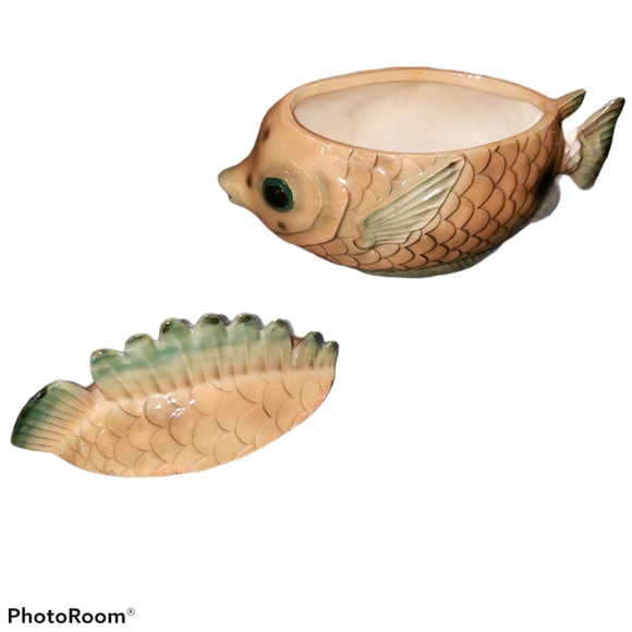 Custom vintage 1998 tropical fish Tea set - Picture 7 of 15